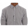 Camicia vestibilità regolare cotone casual motivo check bianco blu