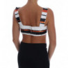 Top bustier elasticizzato con paillettes multicolori - IT42-M