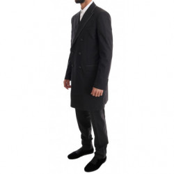 Abito 3 pezzi a due bottoni in lana stretch grigia - IT48 - M