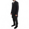 Abito 3 pezzi a due bottoni in lana stretch grigia - IT48 - M
