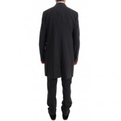 Abito 3 pezzi a due bottoni in lana stretch grigia - IT48 - M