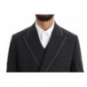 Abito 3 pezzi a due bottoni in lana stretch grigia - IT48 - M