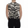 Canotta con canotta in maglia di cashmere 100% zebrata - IT38-XS
