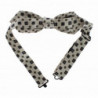 Confezione regalo cintura da uomo pelle papillon seta bianca - 115
