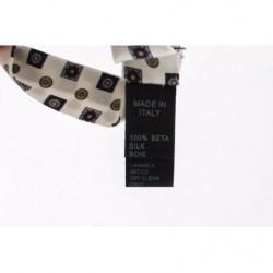 Confezione regalo cintura da uomo pelle papillon seta bianca - 115