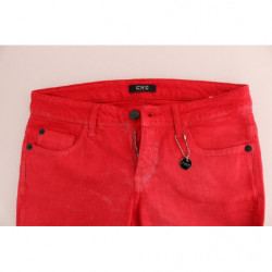 Jeans slim elasticizzati in cotone rosso - W29