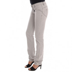 Jeans slim in cotone lavaggio grigio - W26