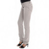 Jeans slim in cotone lavaggio grigio - W26