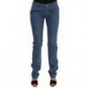 Jeans slim in denim di cotone lavaggio blu - W26