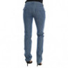 Jeans slim in denim di cotone lavaggio blu - W26