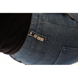 Jeans slim in denim di cotone lavaggio blu - W26