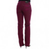 Jeans in denim stretch di cotone lavato rosso - W26