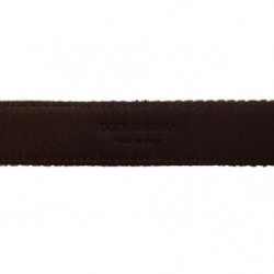 Cintura GÃ¼rtel in pelle marrone con logo - 95 CM / 38 INCHES