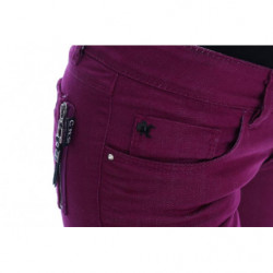 Jeans slim in denim elasticizzato in cotone viola - W26