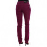Jeans slim in denim elasticizzato in cotone viola - W30