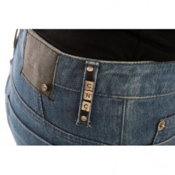 Jeans Boyfriend Fit in cotone lavato blu - W26