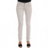 Jeans slim elasticizzati in cotone bianco - W26