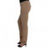 Jeans slim fit in cotone elasticizzato beige - W26