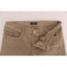 Jeans slim fit in cotone elasticizzato beige - W26