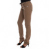 Jeans slim fit in cotone elasticizzato beige - W26