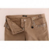 Jeans slim fit in cotone elasticizzato beige - W26