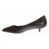 Scarpe dÃ©colletÃ© con tacco gattino in pelle marrone - EU35/US4.5