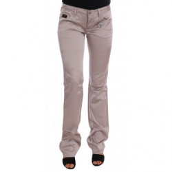 Jeans slim fit in cotone beige - W26