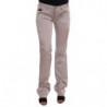 Jeans slim fit in cotone beige - W26