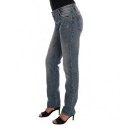 Jeans in denim stretch di cotone blu - W26