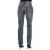 Jeans in denim stretch di cotone blu - W26