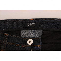 Jeans slim fit in cotone blu scuro - W26