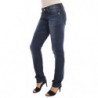 Jeans bassi skinny in cotone stretch lavato blu - W27
