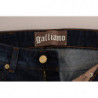 Jeans bassi skinny in cotone stretch lavato blu - W27