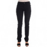 Jeans vestibilità regolare in denim di cotone nero elasticizzato - W27