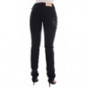 Jeans vestibilità regolare in denim di cotone nero elasticizzato - W27