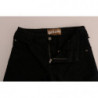 Jeans vestibilità regolare in denim di cotone nero elasticizzato - W27
