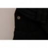 Jeans vestibilità regolare in denim di cotone nero elasticizzato - W27