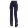 Pantaloni bootcut elasticizzati in velluto a coste viola - W26