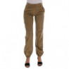 Pantaloni in velluto a coste di cotone beige - IT38-XS