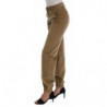 Pantaloni in velluto a coste di cotone beige - IT38-XS