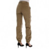 Pantaloni in velluto a coste di cotone beige - IT38-XS