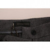 Pantaloni slim stretch in lana grigia - IT38-XS