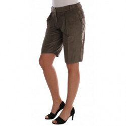 Bermuda in velluto marrone - IT40-S