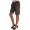 Bermuda in velluto marrone - IT40-S