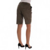 Bermuda in velluto marrone - IT40-S