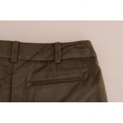 Bermuda in velluto marrone - IT40-S