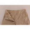 Pantaloni bootcut in cotone beige - IT38-XS
