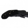 Guanti borchiati in pelle nera Shearling - 9-M