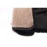 Guanti borchiati in pelle nera Shearling - 9-M