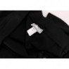 Pantaloni eleganti Capri elasticizzati in cotone nero - IT42-M